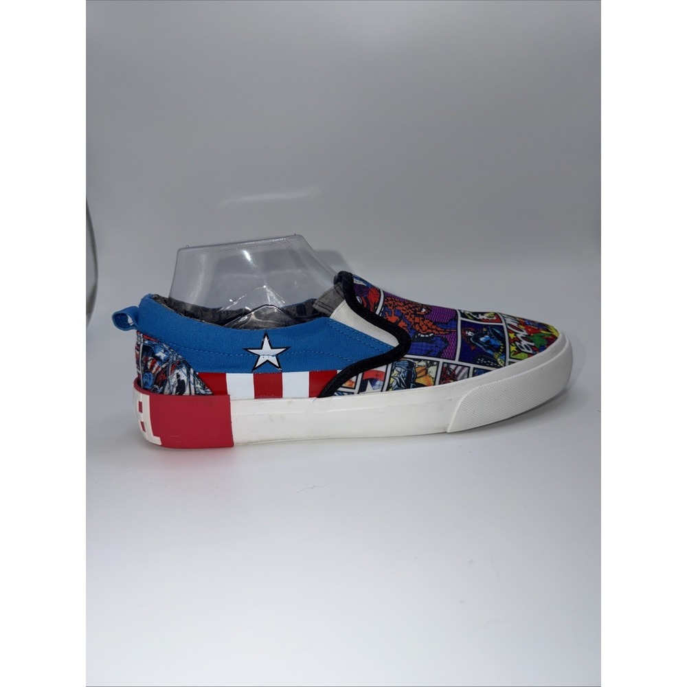 Marvel Mens Super Hero Ground Up Captain America Hulk Slip On Casual Shoes 9